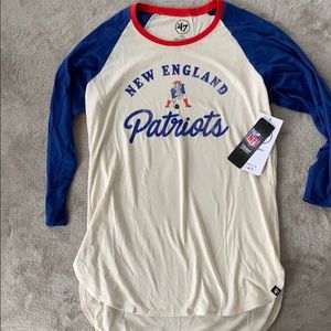 New England Patriots 3/4 sleeve top